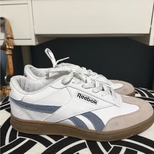 Reebok Fort Lounger White and Blue Sneakers